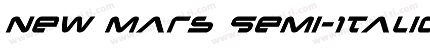 New Mars Semi-Italic字体转换